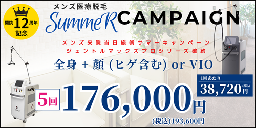 美容皮膚科アイエスクリニック六本木・乃木坂 メンズ医療脱毛 176,000円
